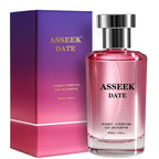 DATE Women's Eau de Parfum 80ml/2.82fl oz, Oriental Floral Scent with Pistachio Almond Jasmine Vanilla Notes, Long-Lasting Fragrance for Date & Gift