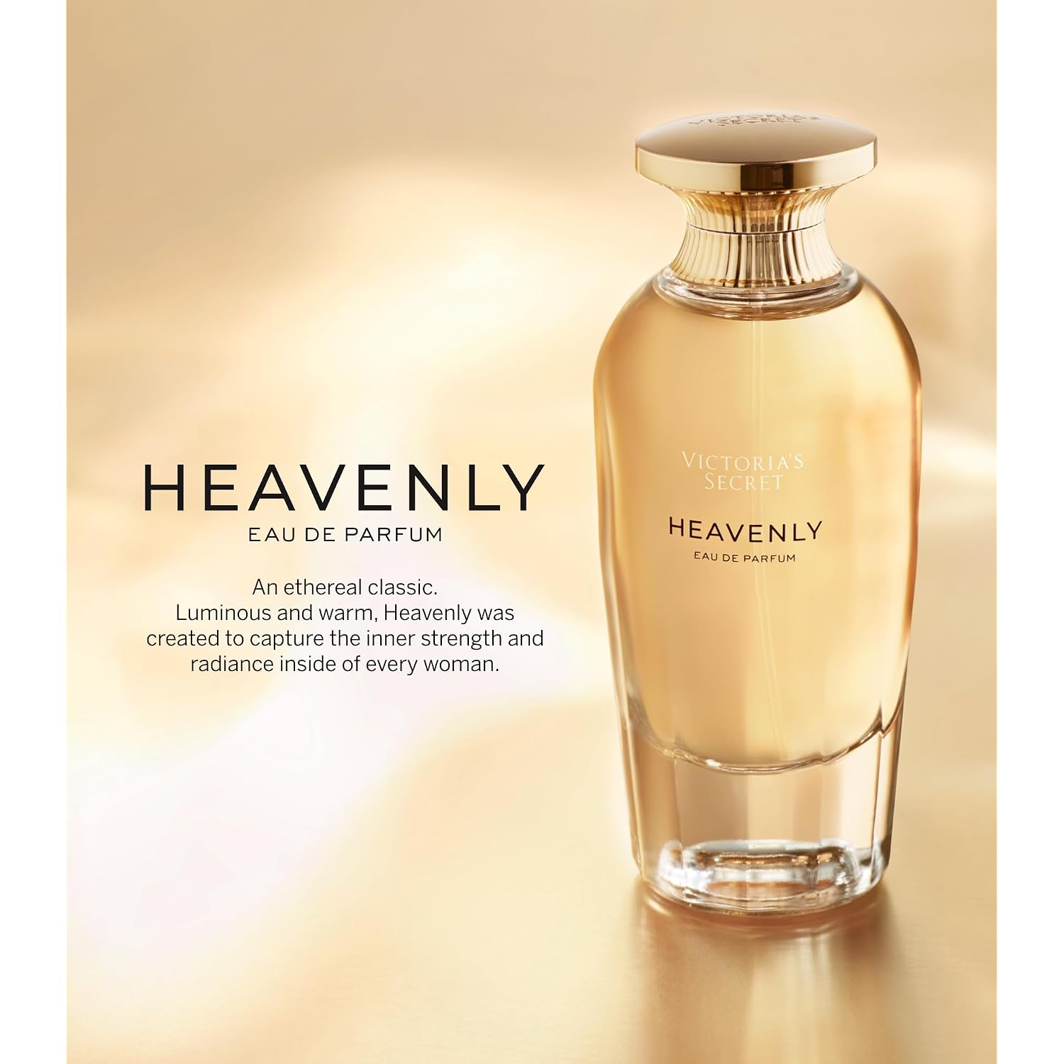 Victoria's Secret Heavenly Eau de Parfum, Notes of Gold Musk, Vanilla Sandalwood & White Jasmine, Perfumes for Women (1.7 oz)