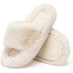Women's Slippers Fur Beige