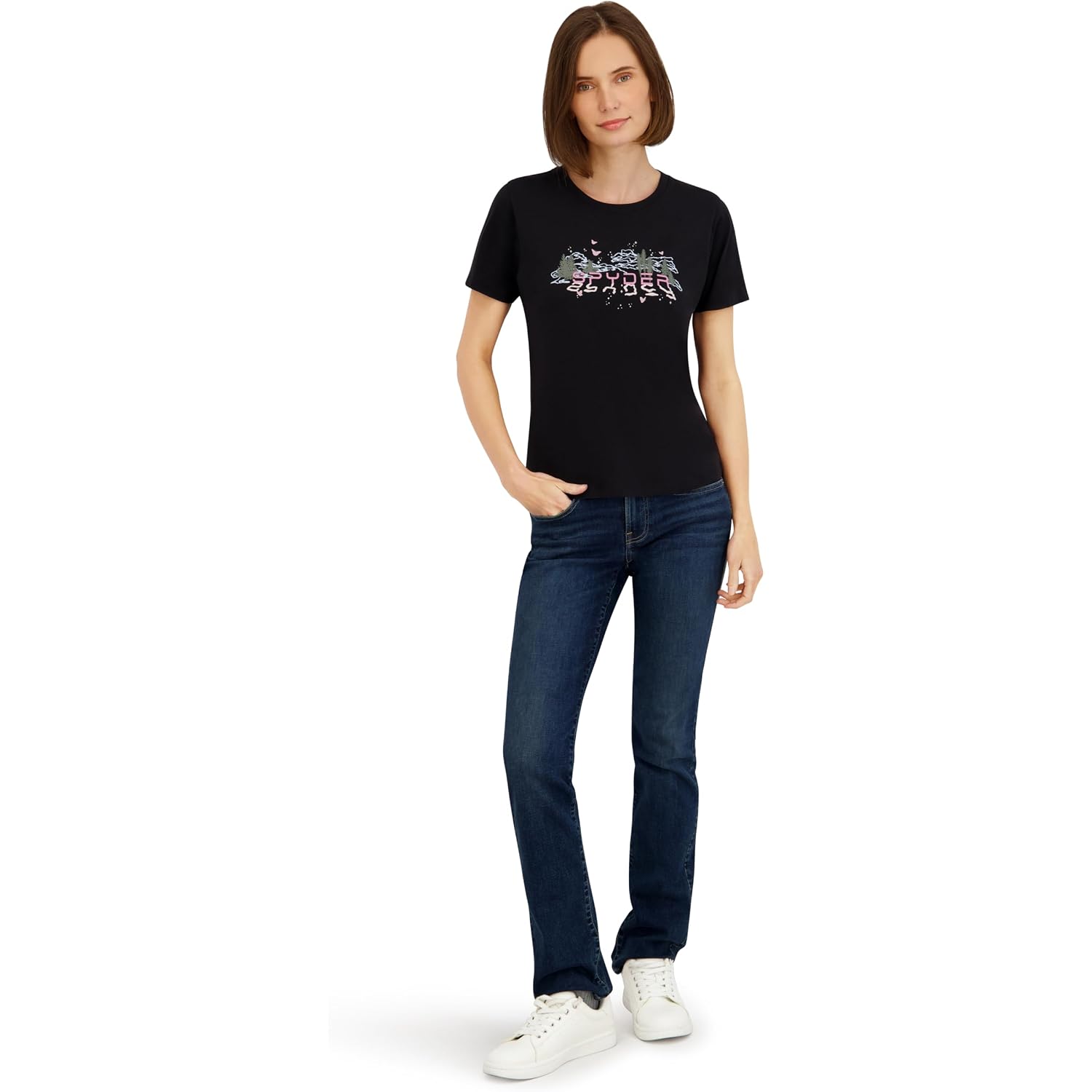 Spyder Women's Mountain Range Graphic Short Sleeve Tee T-Shirt