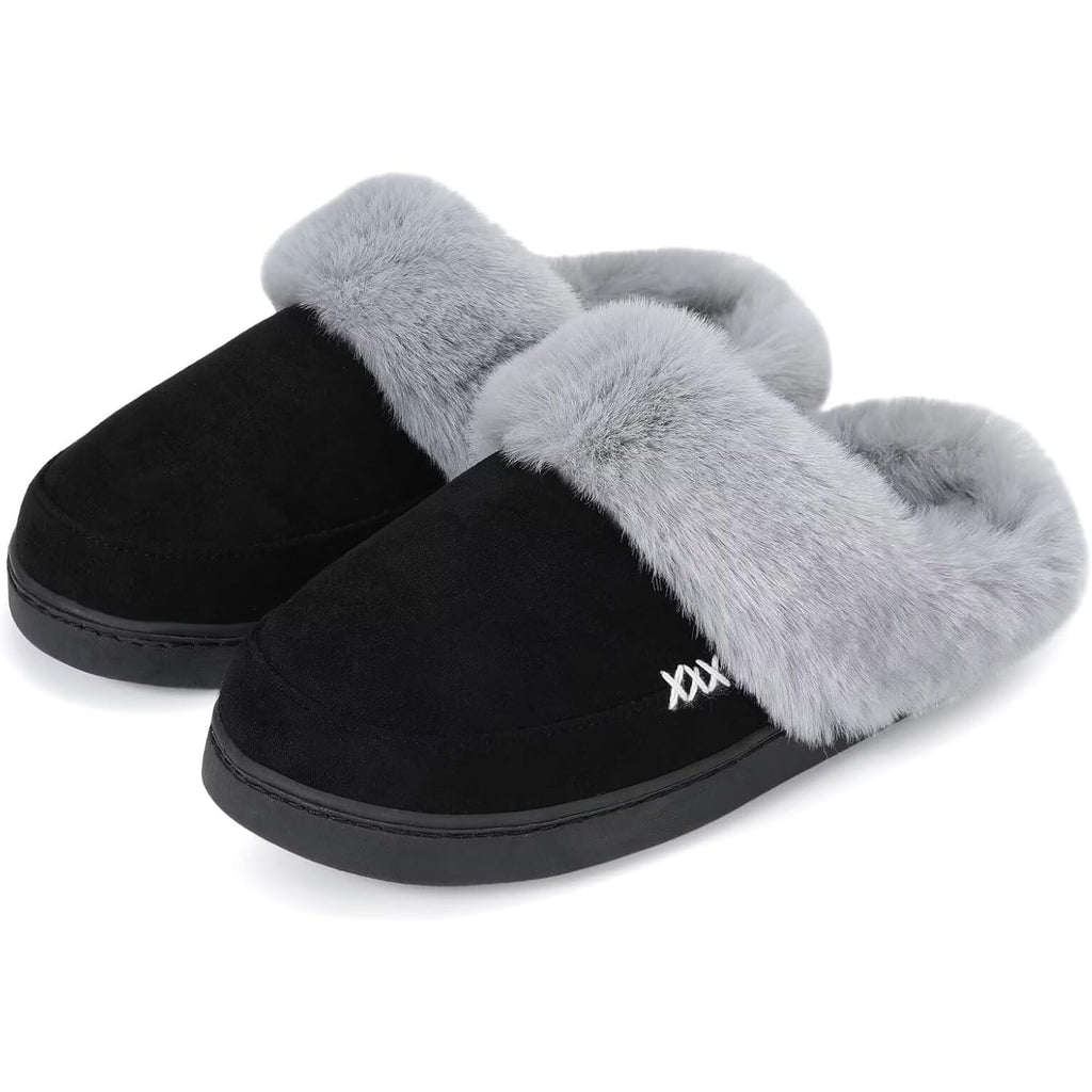 Women's Slippers Suede Black