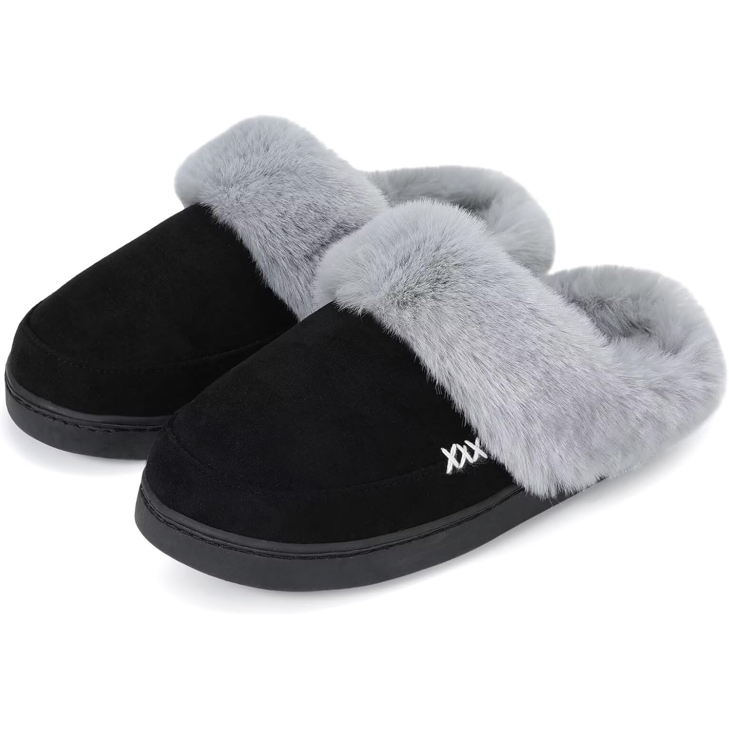 Women's Slippers Suede Black
