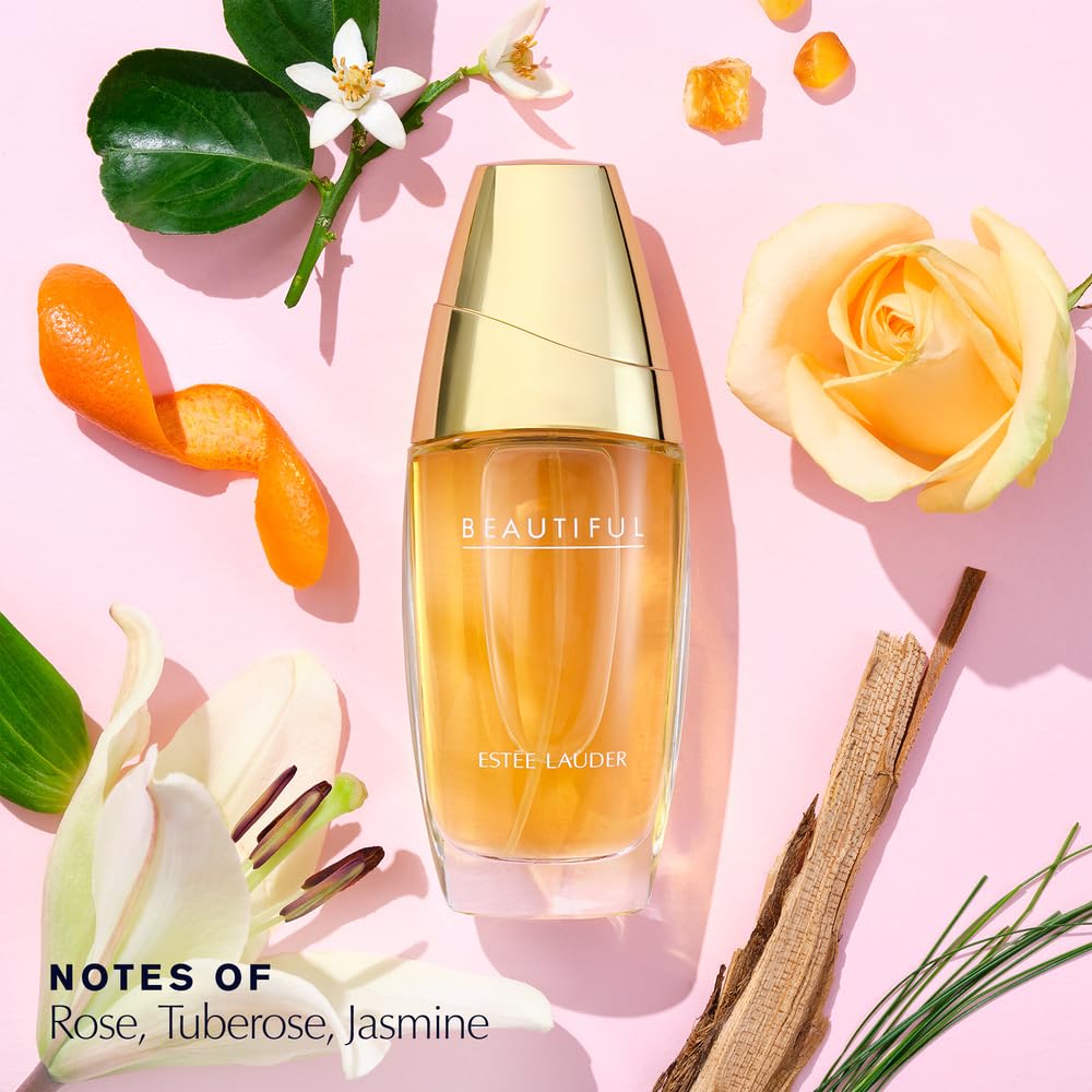 Estée Lauder Beautiful Eau de Parfum Spray with Notes of Rose, Lily, Tuberose & Orange Flower | Floral Perfume for Women | Perfumes for Women