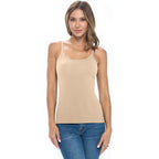 Women's Cotton Stretch Tank Top Sand