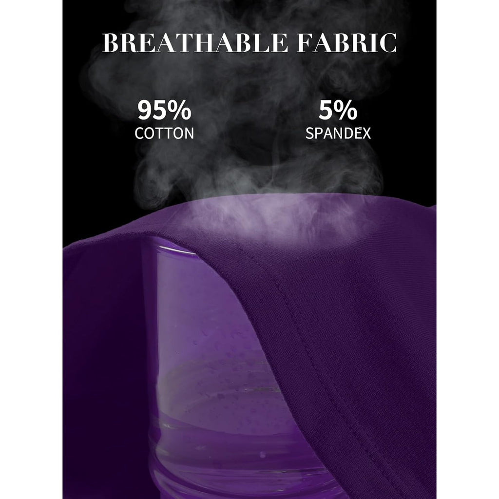 Women's Shelf Bra Cotton Tank Top Purple