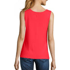 Hanes Women's Shirts, Women’s Mini-Ribbed Cotton Tank Tops, Women’s Sleeveless T-Shirts, Women’s Tanks