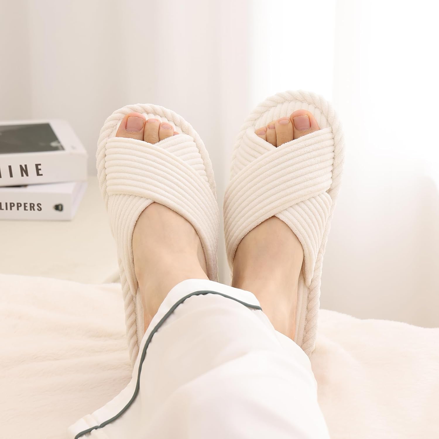 Women's Slippers Memory Beige