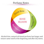 Rose Bloom | Roll on Perfumes for Women & Men | Alcohol-free Rose Perfume Oil | Travel Size Long Lasting Fragrance | 6ml Roller