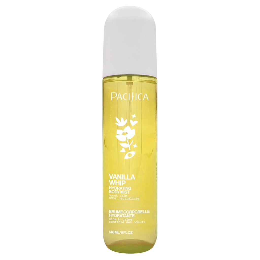 Pacifica Vanilla Whip Body Mist for Women; Sweet Gourmand Hair and Body Fragrance Spray | Warm Sugar Almond Scent, Odor Neutralizing, Skin Hydrating | Clean Botanical Mist | Vegan, Phthalate-Free 5oz
