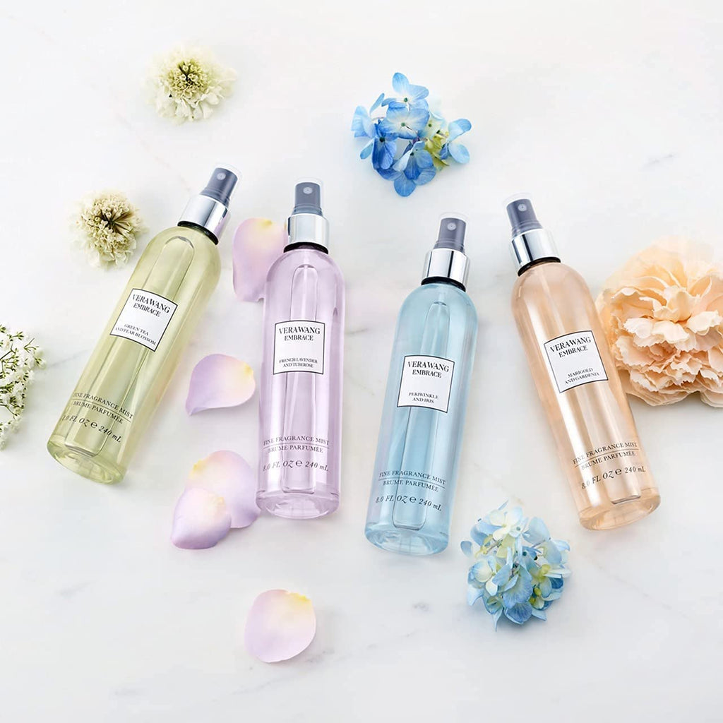 Vera Wang Embrace Green Tea and Pear Blossom Body Mist 8 fl oz (Pack of 1), Notes of Earthiness, Peony, and Sandalwood, Women's Fragrance, Long Lasting, Everyday Fragrance