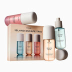 PHLUR Island Escape Body Mist Set, 3oz Each - Hair and Body Perfume Gift Set Includes Beach Skin, Island Swim and Paradise Nectar Body Spray