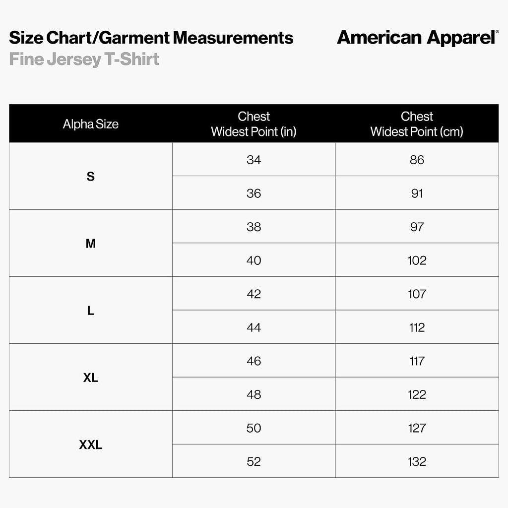 American Apparel Unisex Adult Fine Jersey T-Shirt, Style G2001, Multipack