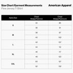 American Apparel Unisex Adult Fine Jersey T-Shirt, Style G2001, Multipack