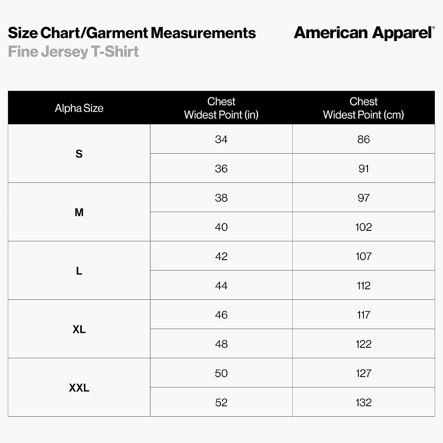 American Apparel Unisex Adult Fine Jersey T-Shirt, Style G2001, Multipack