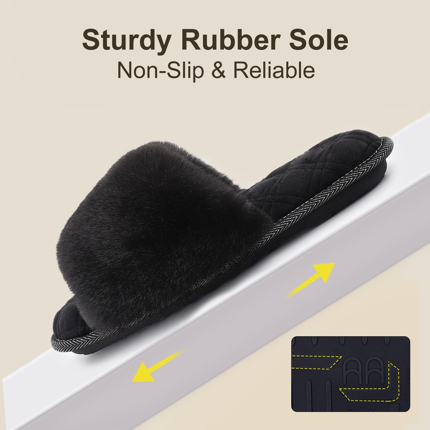 Women's Slippers Cloud Black