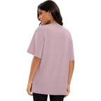 Siimcuzy 1/2/4 Pack Oversized Tshirts for Women, Loose Fit Crew Neck Summer Baggy Tops Workout Tees Plus Size T Shirts