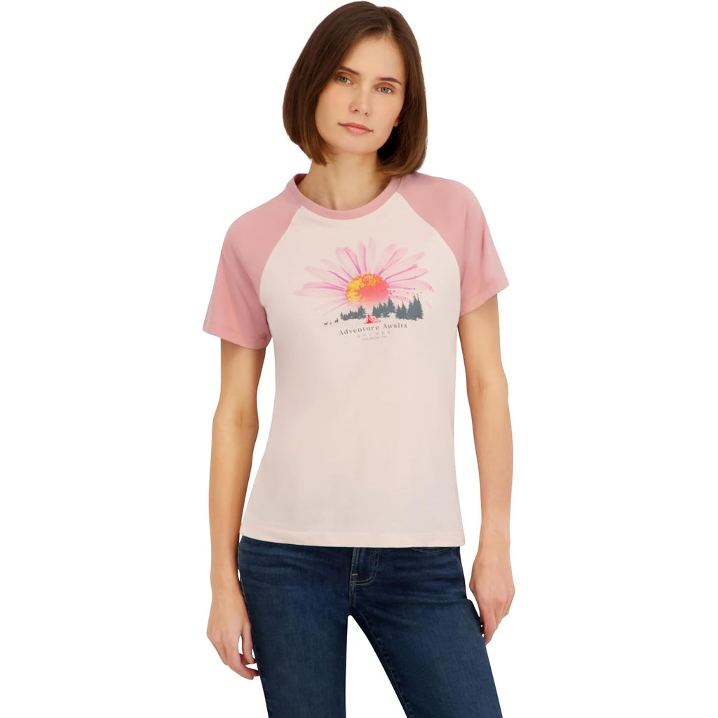 Spyder Women's Floral Adventure Graphic Short Sleeve Tee T-Shirt