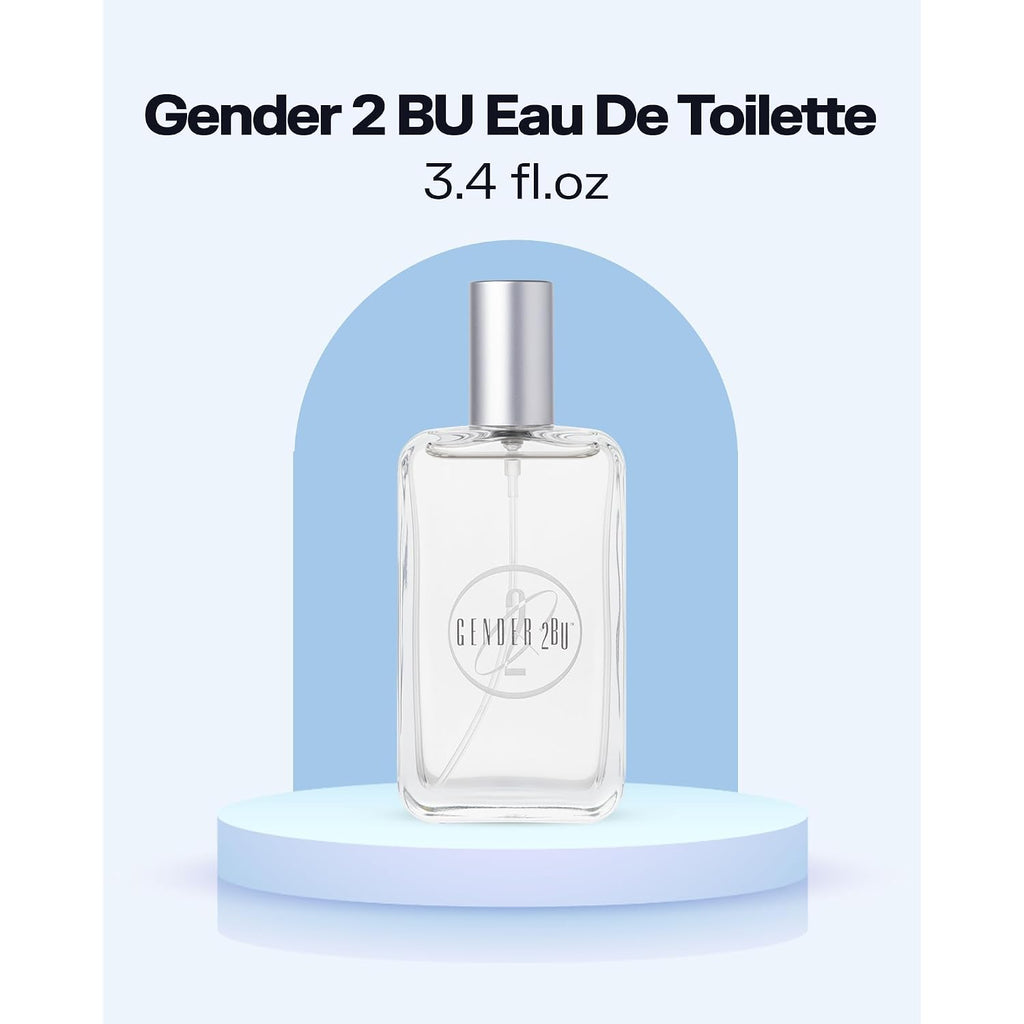 PB ParfumsBelcam Gender 2BU Eau de Toilette Spray – Fresh Oriental Unisex Fragrance with Bergamot, Mandarin & White Musk – Clean Modern Scent for Him or Her, Everyday Signature Perfume, 3.4 Fl Oz