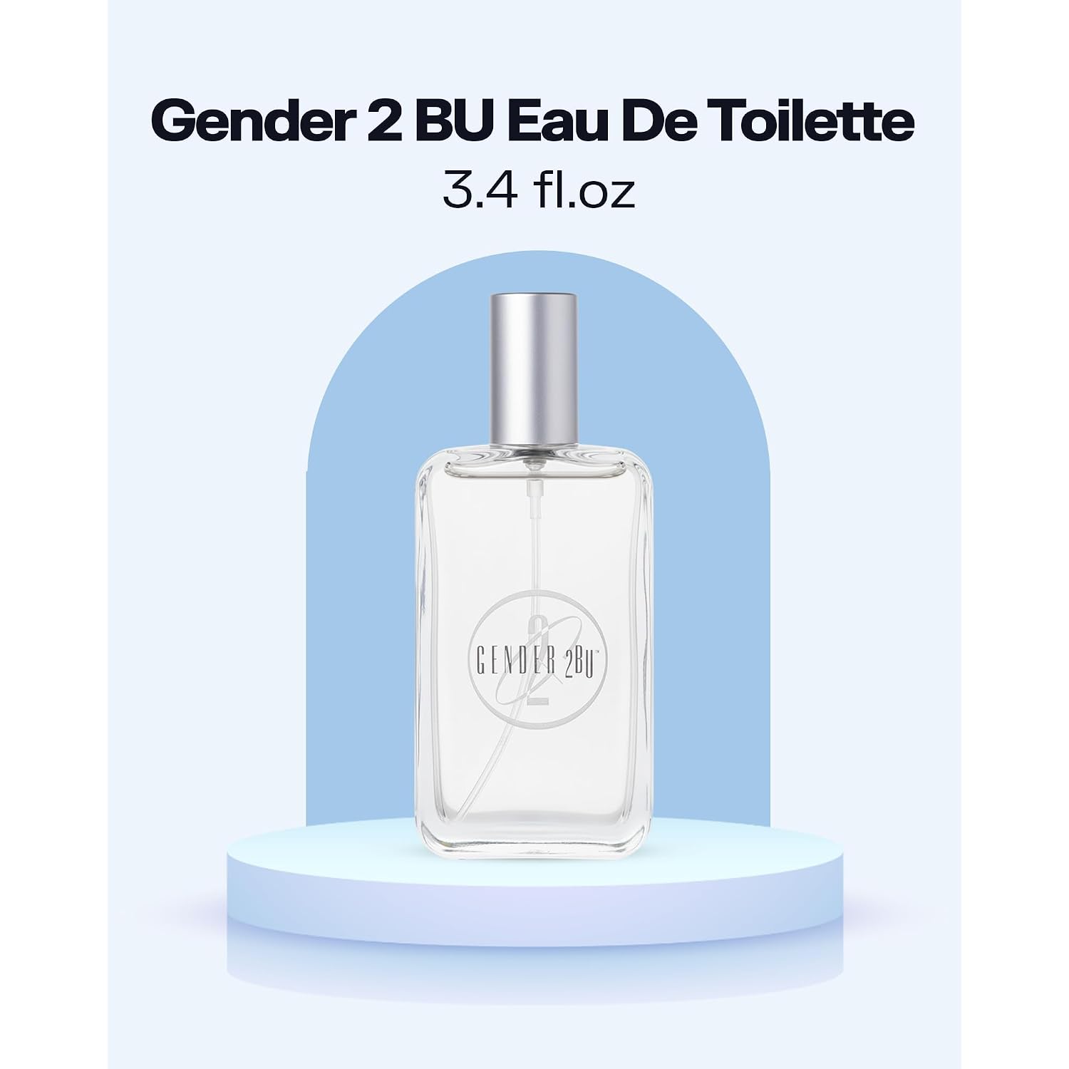 PB ParfumsBelcam Gender 2BU Eau de Toilette Spray – Fresh Oriental Unisex Fragrance with Bergamot, Mandarin & White Musk – Clean Modern Scent for Him or Her, Everyday Signature Perfume, 3.4 Fl Oz