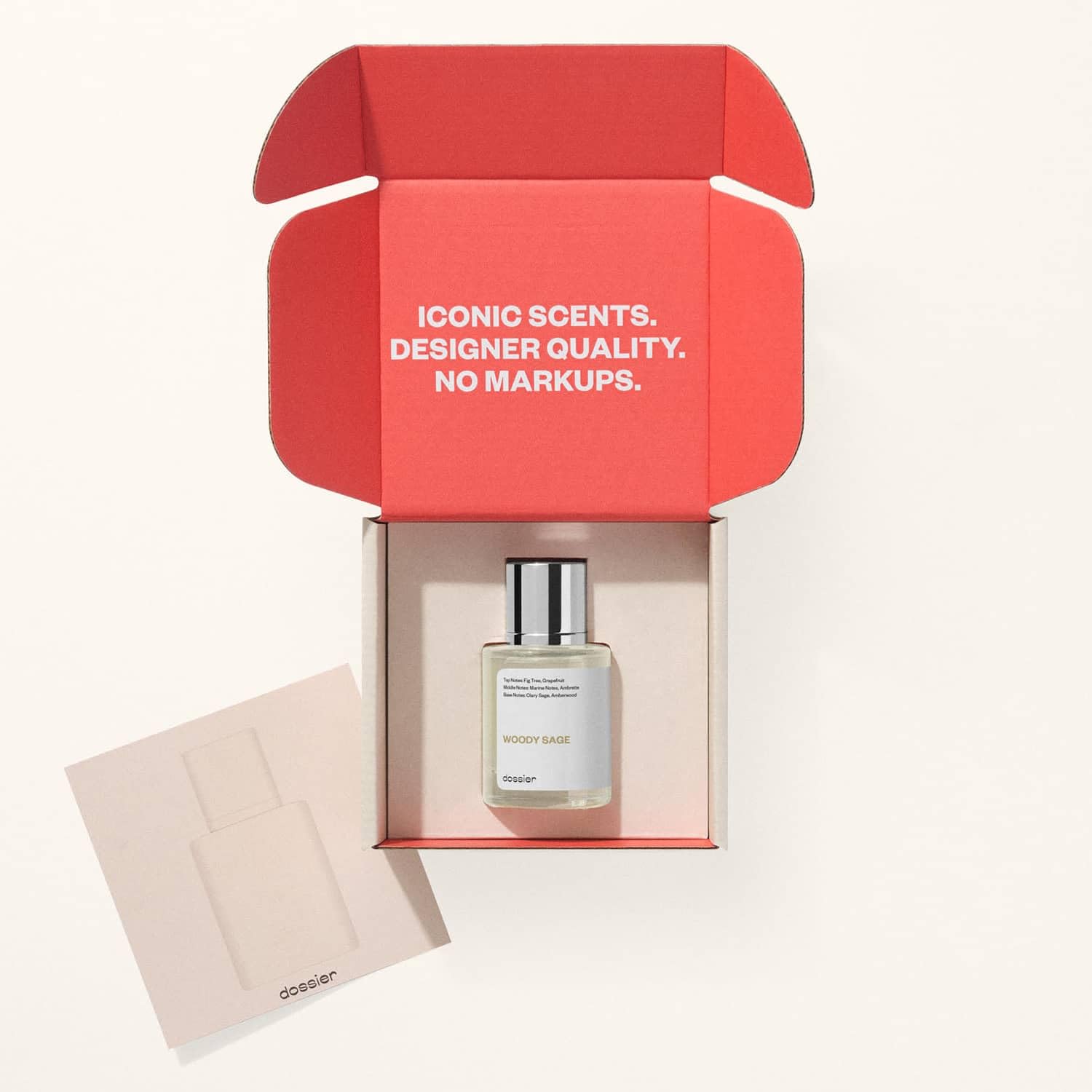 Dossier - Woody Sage - Inspired by Wood Sage & Sea Salt - Eau de Parfum - Long-Lasting Fragrance - Unisex - 1.7 fl oz (50ml)