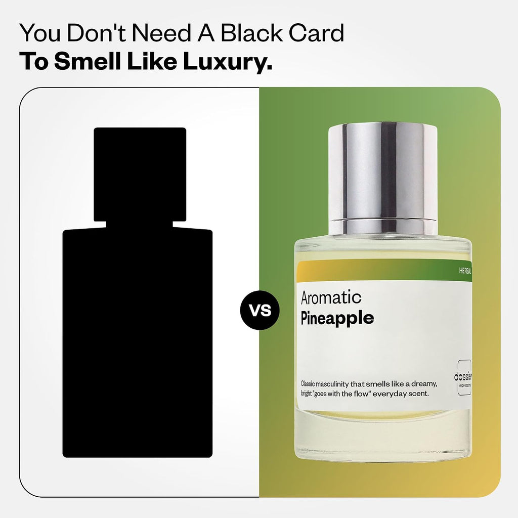 Dossier - Aromatic Pineapple - Eau de Parfum - Inspired by Y - Long-Lasting Fragrance - Masculine - 1.7 fl oz (50ml)