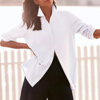 Women's Cotton Oxford  Button Down Shirt White
