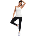 Women's Slim Fit Crewneck Tank Top White