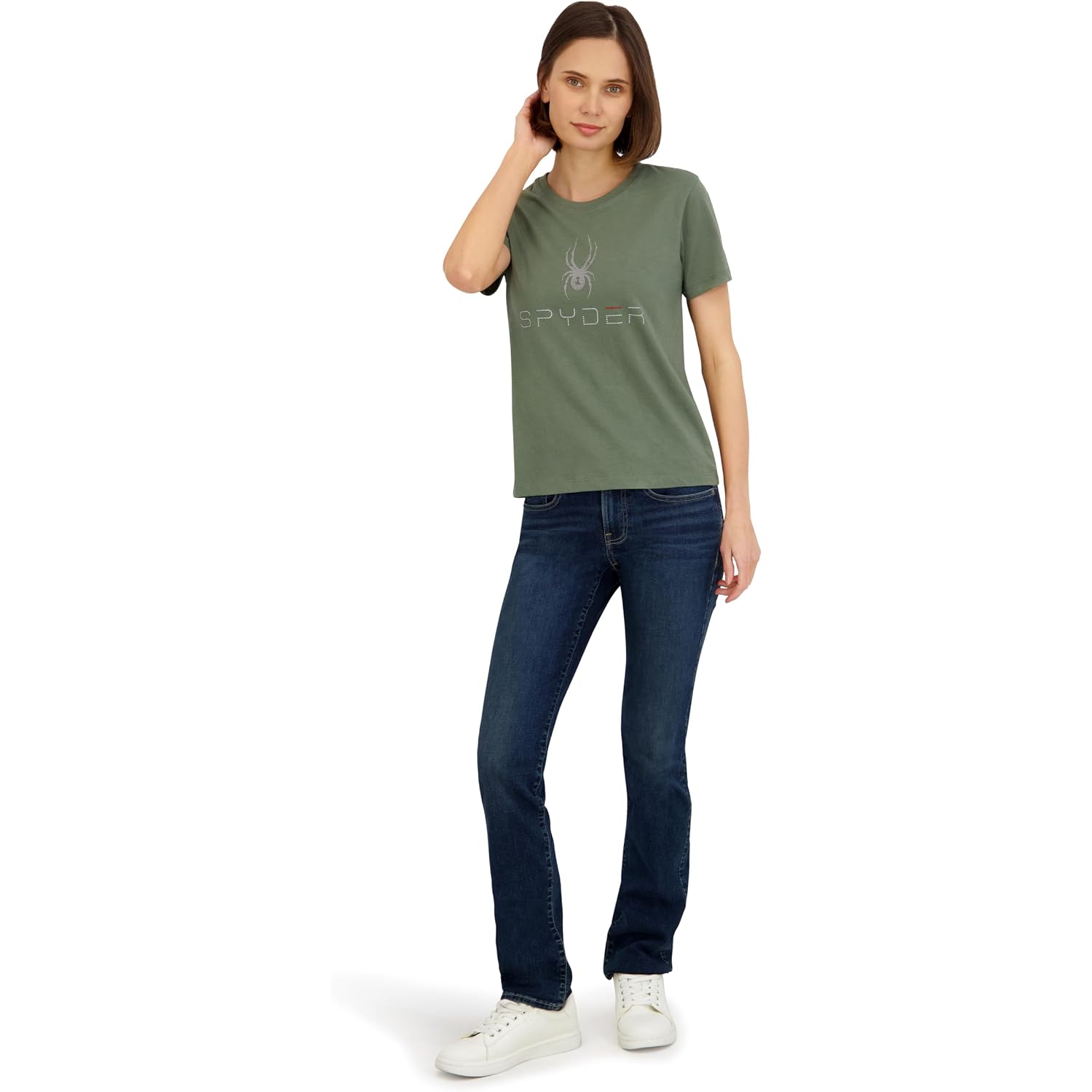Spyder Women's Core Classic Logo Graphic Short Sleeve Tee T-Shirt