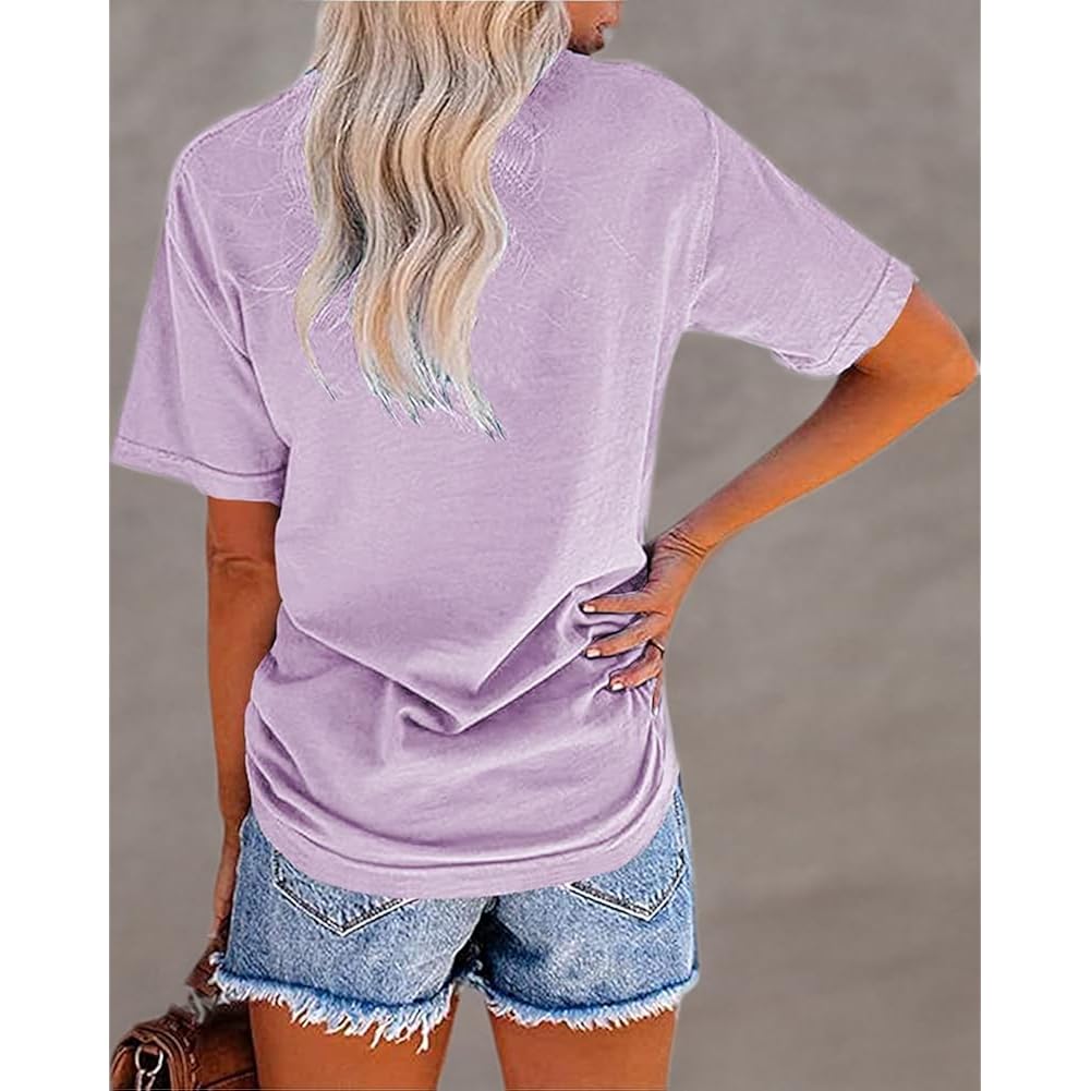 MaQiYa Womens Cute Sunflower Graphic Printed Tee Shirts Vintage Short Sleeve Cotton Shirts Tops