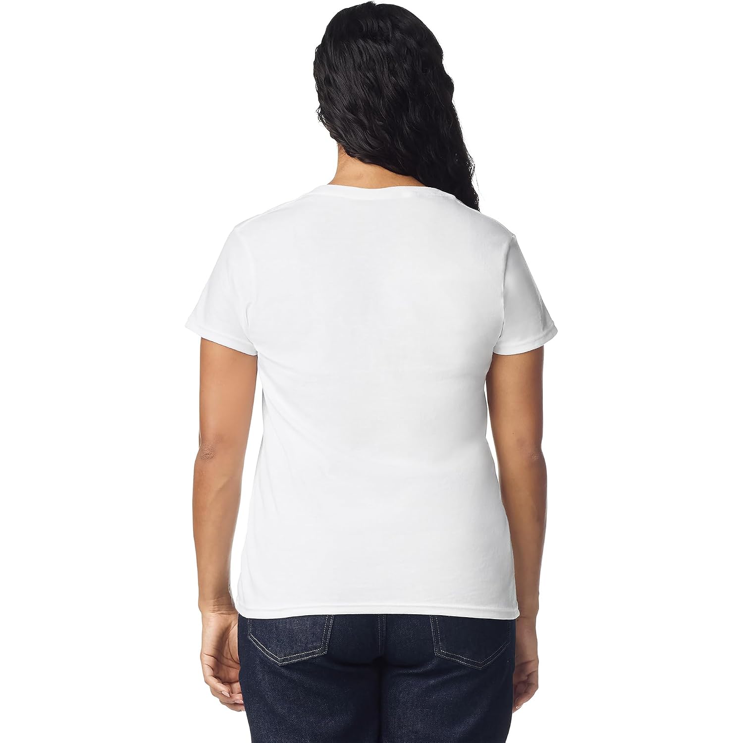 Gildan Women's Heavy Cotton V-Neck T-Shirt, 2-Pack
