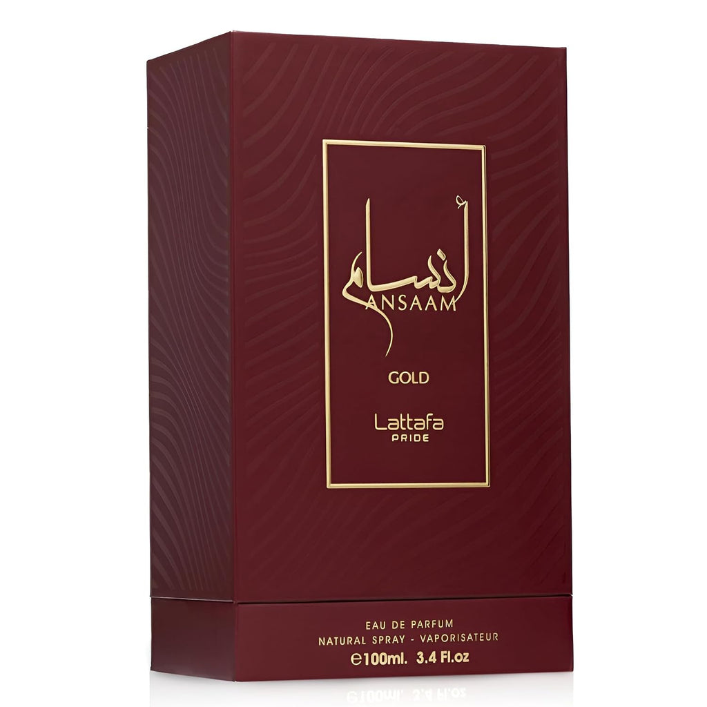 Lattafa Pride Ansaam Gold – Fruity, Floral, Sweet, Musky – Eau de Parfum Spray Long-Lasting Fragrance for Unisex, 3.4 Ounce / 100 ml
