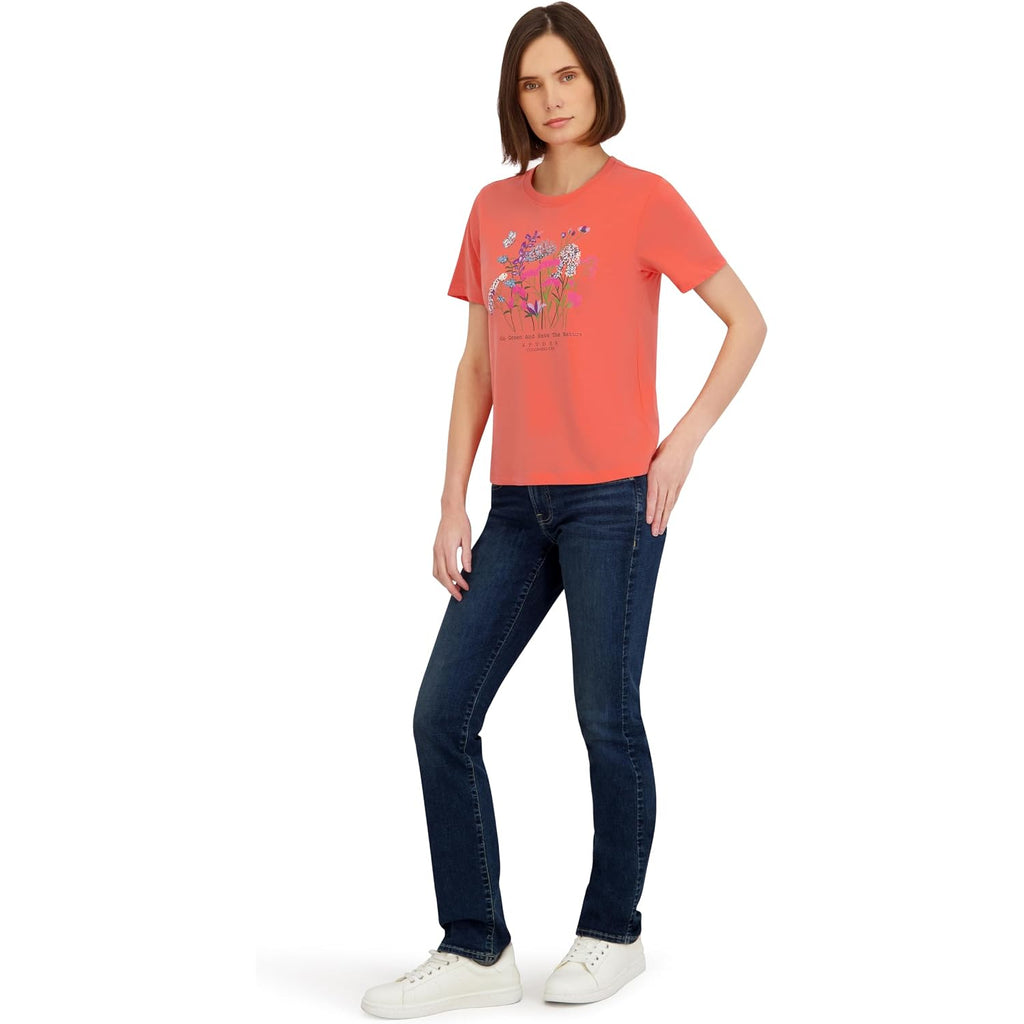 Spyder Women's Floral Eco Friendly Graphic Short Sleeve Tee T-Shirt