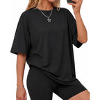 GAYHAY Oversized Tshirts for Women - Spring Summer Workout Clothes Short Sleeve Tops Crew Neck Tee Shirts Fashion Casual 2026