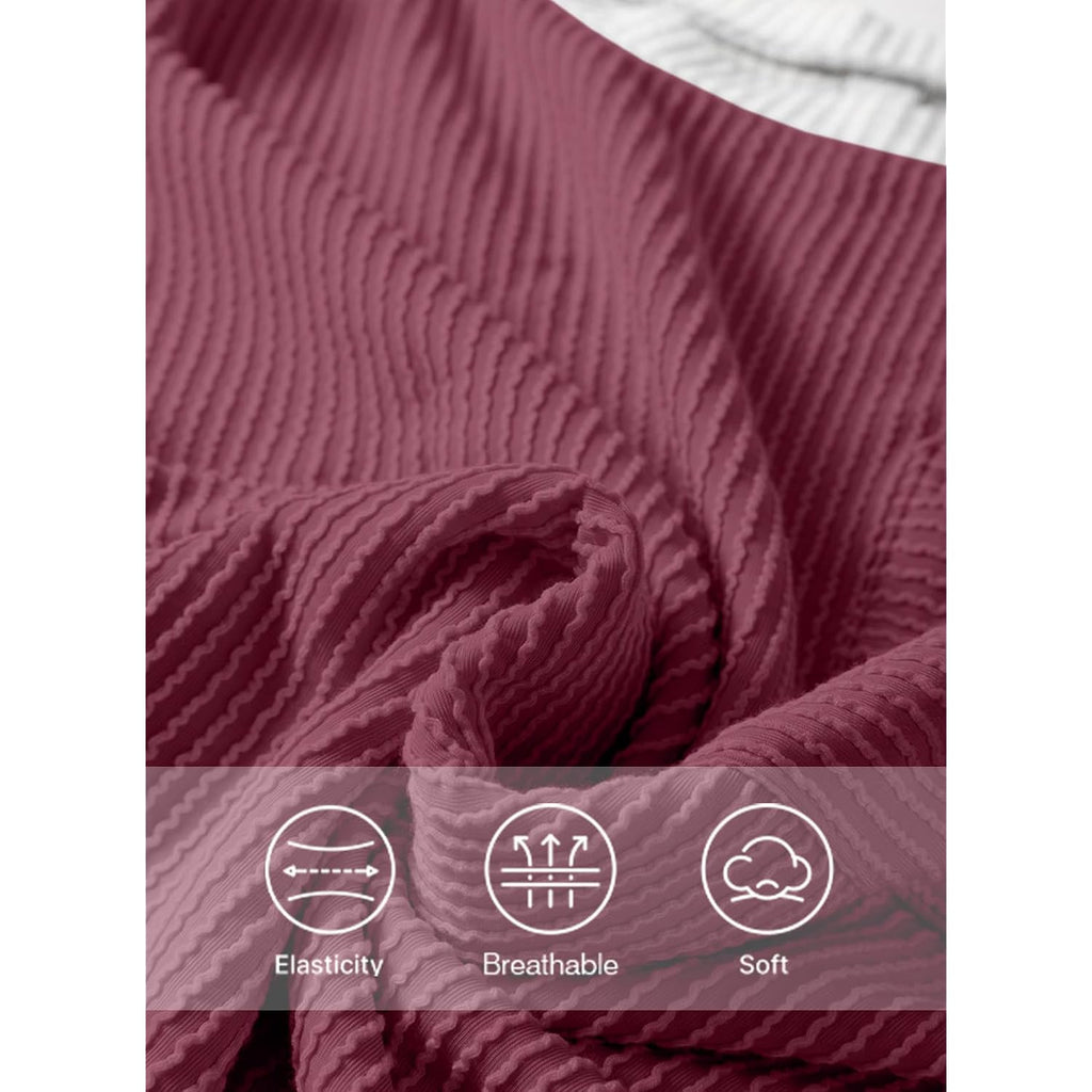 EVALESS Women's Short Sleeve T Shirts Crewneck Color Block Ribbed Knit Tee Blouses 2026 Trendy Summer Tops