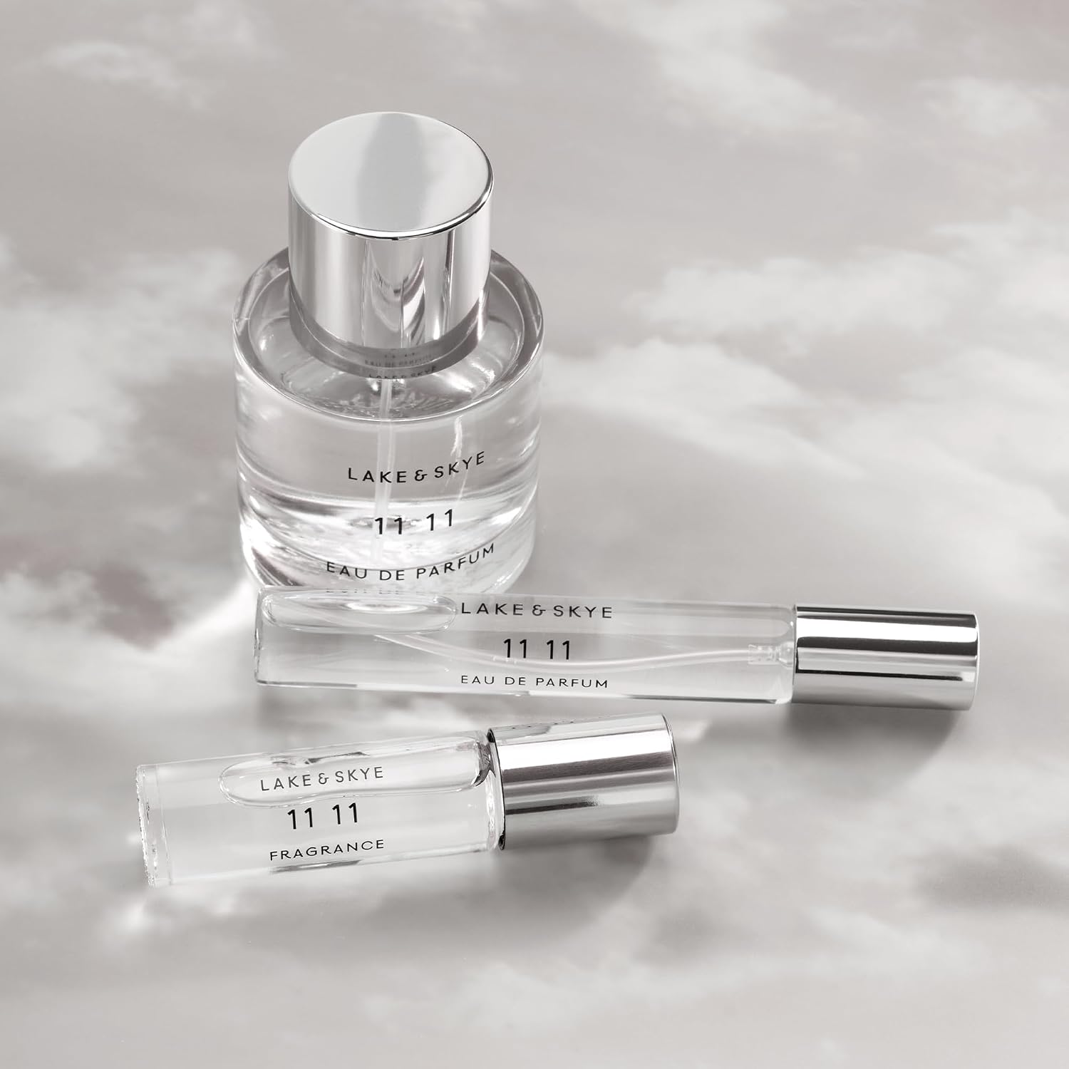 Lake & Skye 11 11 Eau de Parfum Travel Spray, Clean Skin Musk & White Amber Unisex Fragrance with Ozonic & Marine Notes, 0.5 fl oz (15 ml)