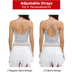 EasyGala Womens Cotton Scoop Neck Tank Top Adjustable Spaghetti Strap Camisole Basic Summer Fitted Backless Shirts 2026