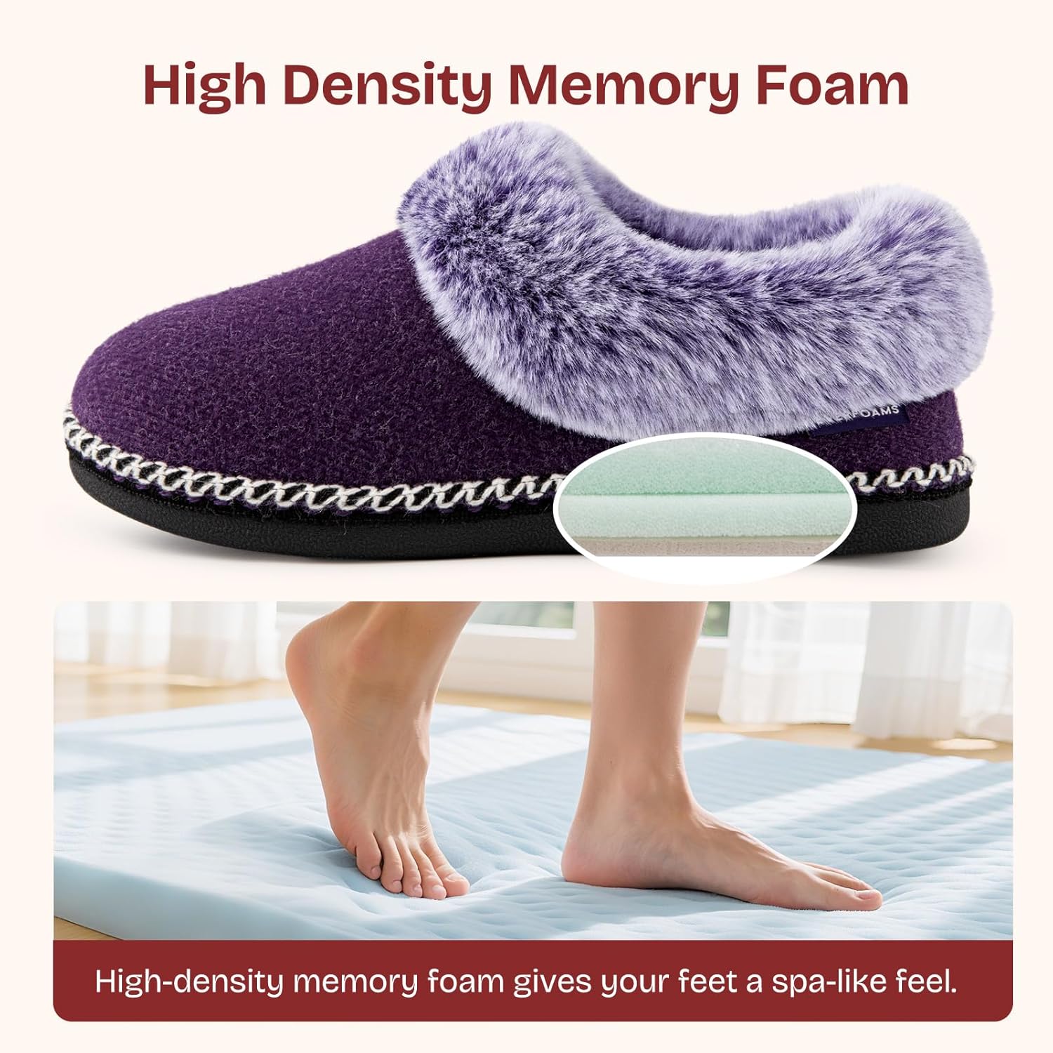 Women's Slippers Bootie Purple
