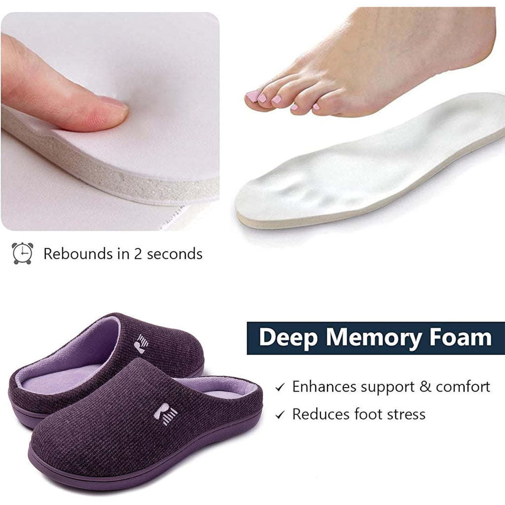 Women's Slippers Two-Tone Eggplant