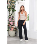 Smile Fish Women's Deep V Neck Sleeveless Tank Top Slim Fitting Cami Shirt Summer Basic Casual Top