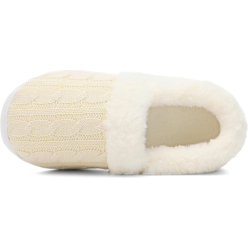 Women's Slippers Fuzzy Beige