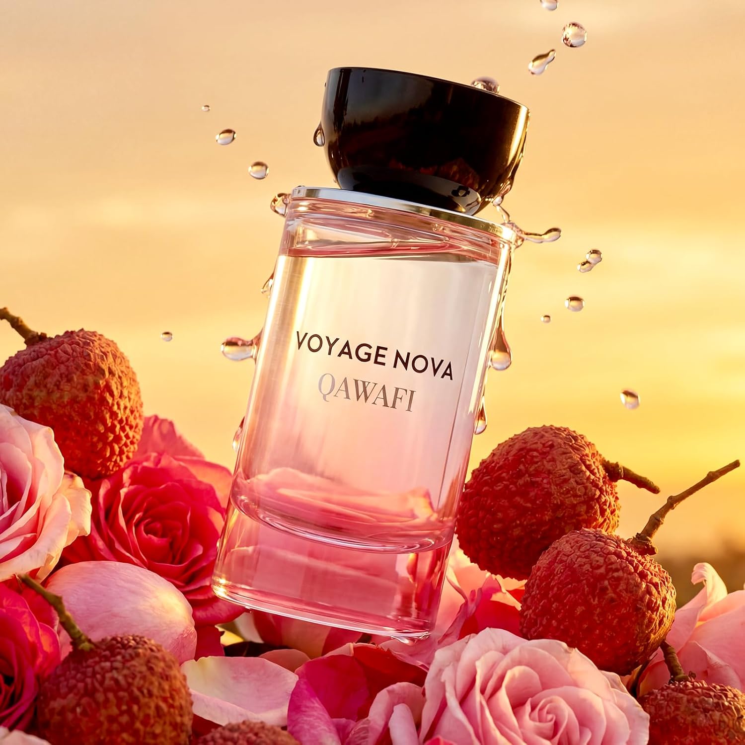 Voyage Nova Eau de Parfum for Women, Lychee Bergamot Ginger, Rose Peony Cocoa Blossom, Elegant Patchouli, Long Lasting Spring Fall Perfume, 50ml &1.7fl oz