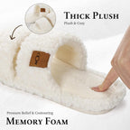 Women's Slippers Open-Toe White