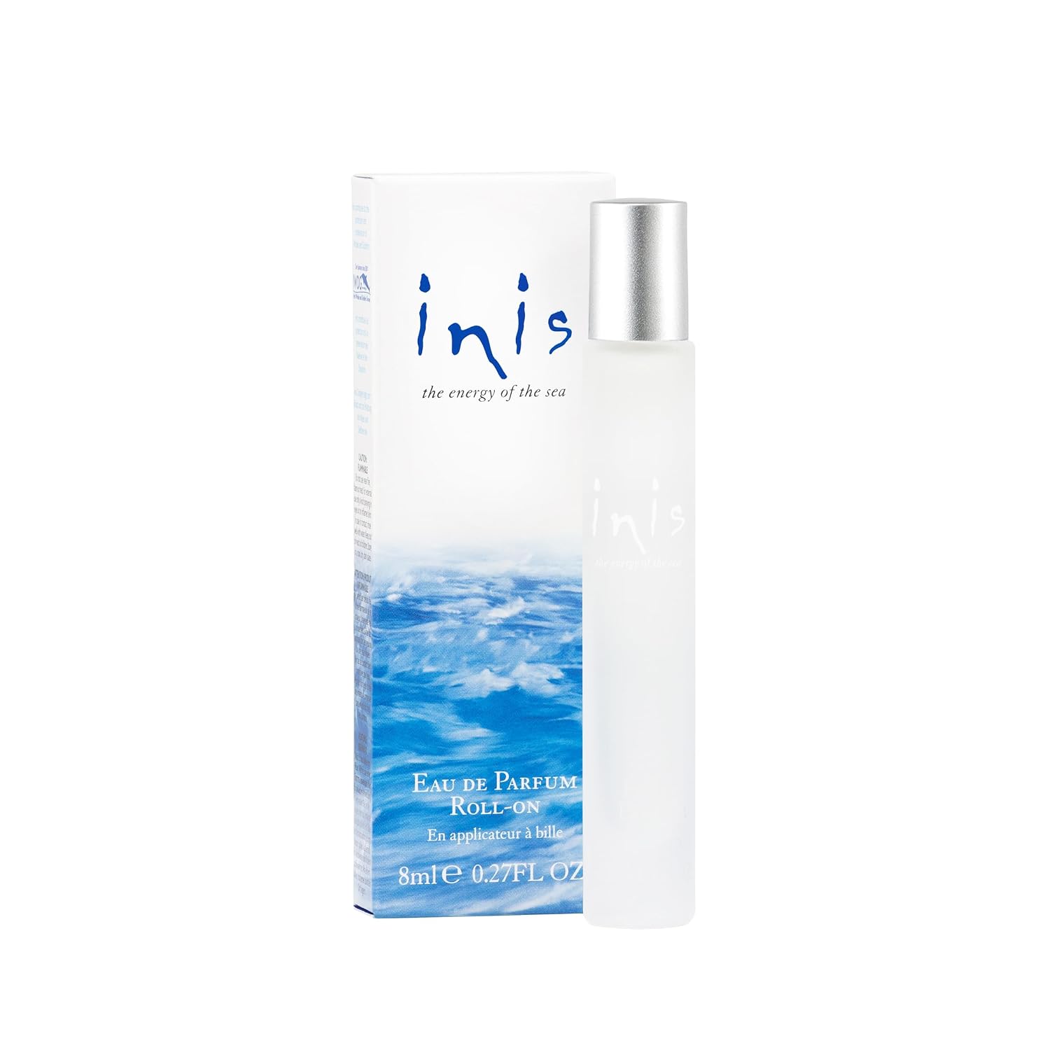 Inis the Energy of the Sea - Roll On Perfume for Women and Men, Unisex Pulse Point Eau de Parfum in a Travel Friendly Roller, Clean Ocean Fresh Aquatic Fragrance, 0.27 fl oz