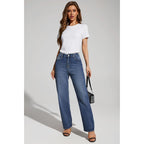 Women's Multi-Pack Short Sleeve Round Neck T-Shirt - Basic Loose Fit Knit Tops