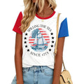 4th of July Shirts for Women Spilling The Tea Since 1773 Shirt Patriotic American Top History Teacher Tee
