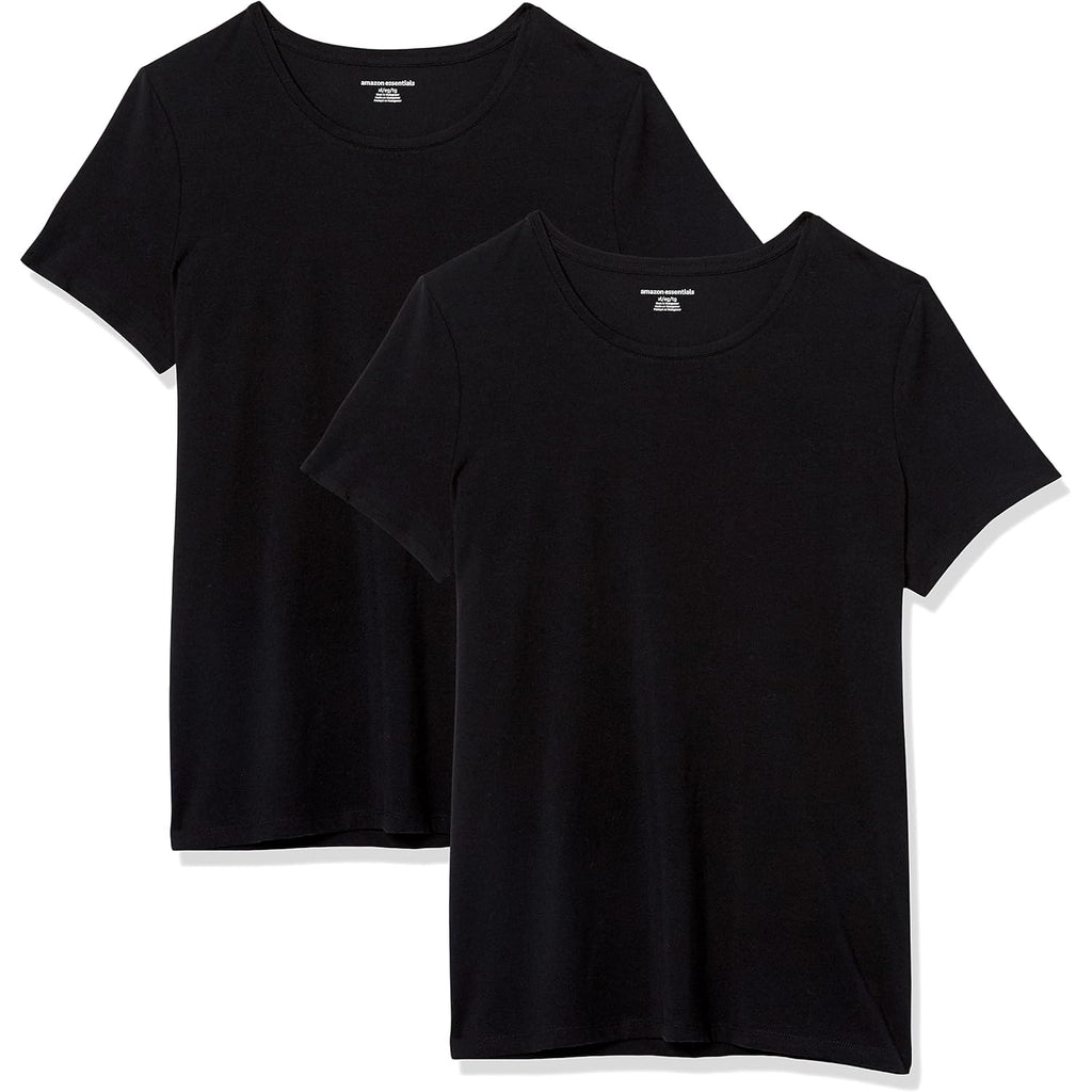 Amazon Essentials Women's Regular-Fit Short-Sleeve Crewneck T-Shirt, Multipacks