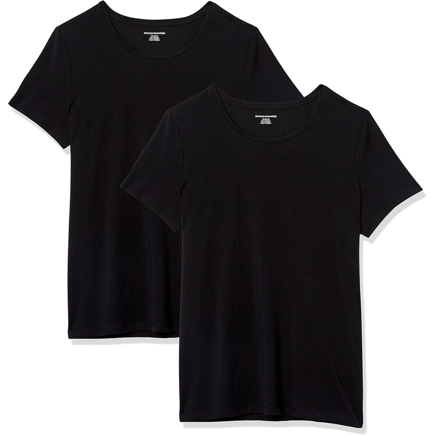 Amazon Essentials Women's Regular-Fit Short-Sleeve Crewneck T-Shirt, Multipacks