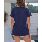 GAYHAY T Shirts for Women - Short Sleeve Spring Summer Tops Soft Basic Tees Beach Vacation Clothes for Casual 2026
