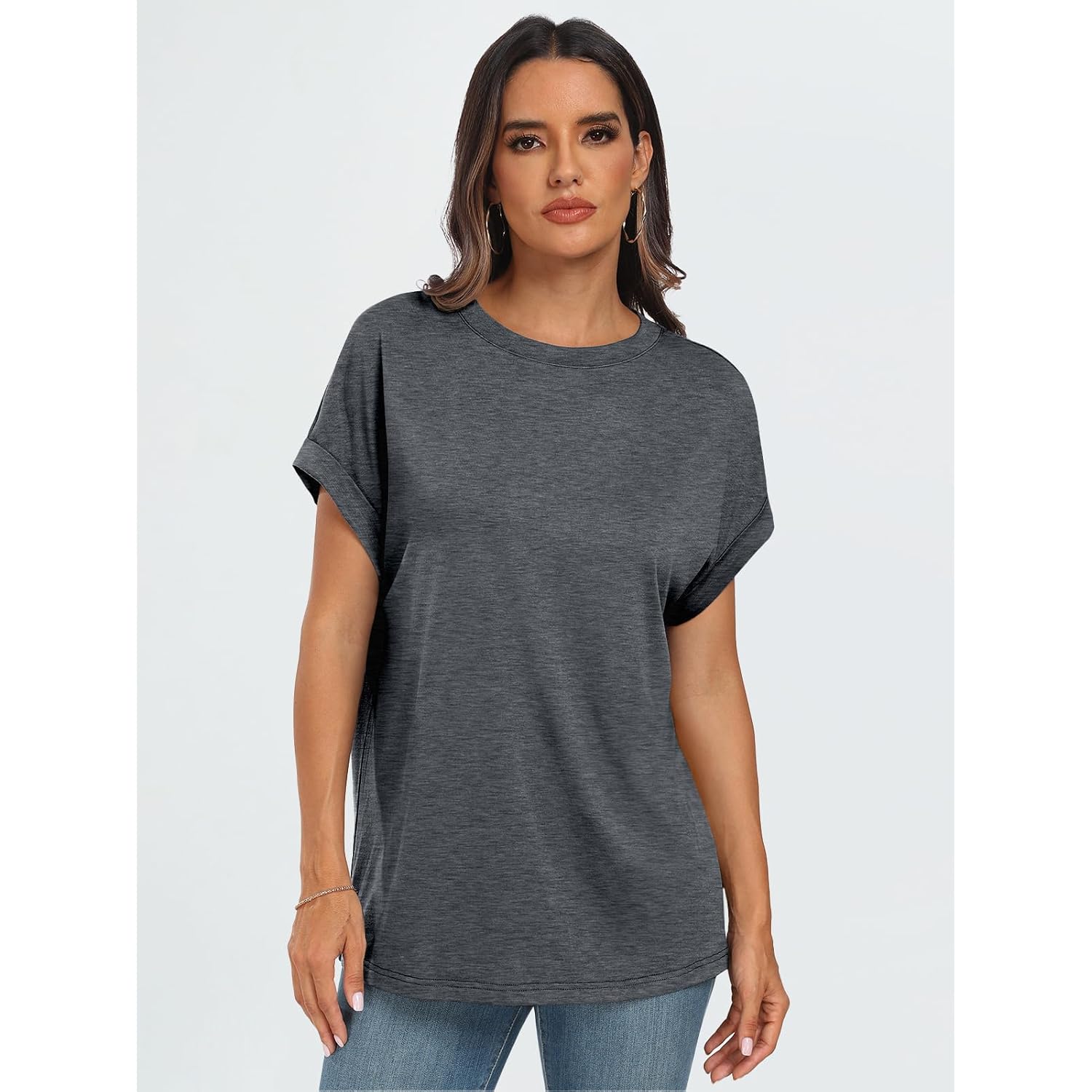 AUTOMET Women's Oversized Short Sleeve T Shirts Casual Summer Everyday Tops