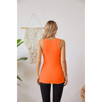 VICHYIE Tank Tops for Women Summer Sleeveless Shirts V Neck Ribbed Slim Fitted Tops Cami Blouses